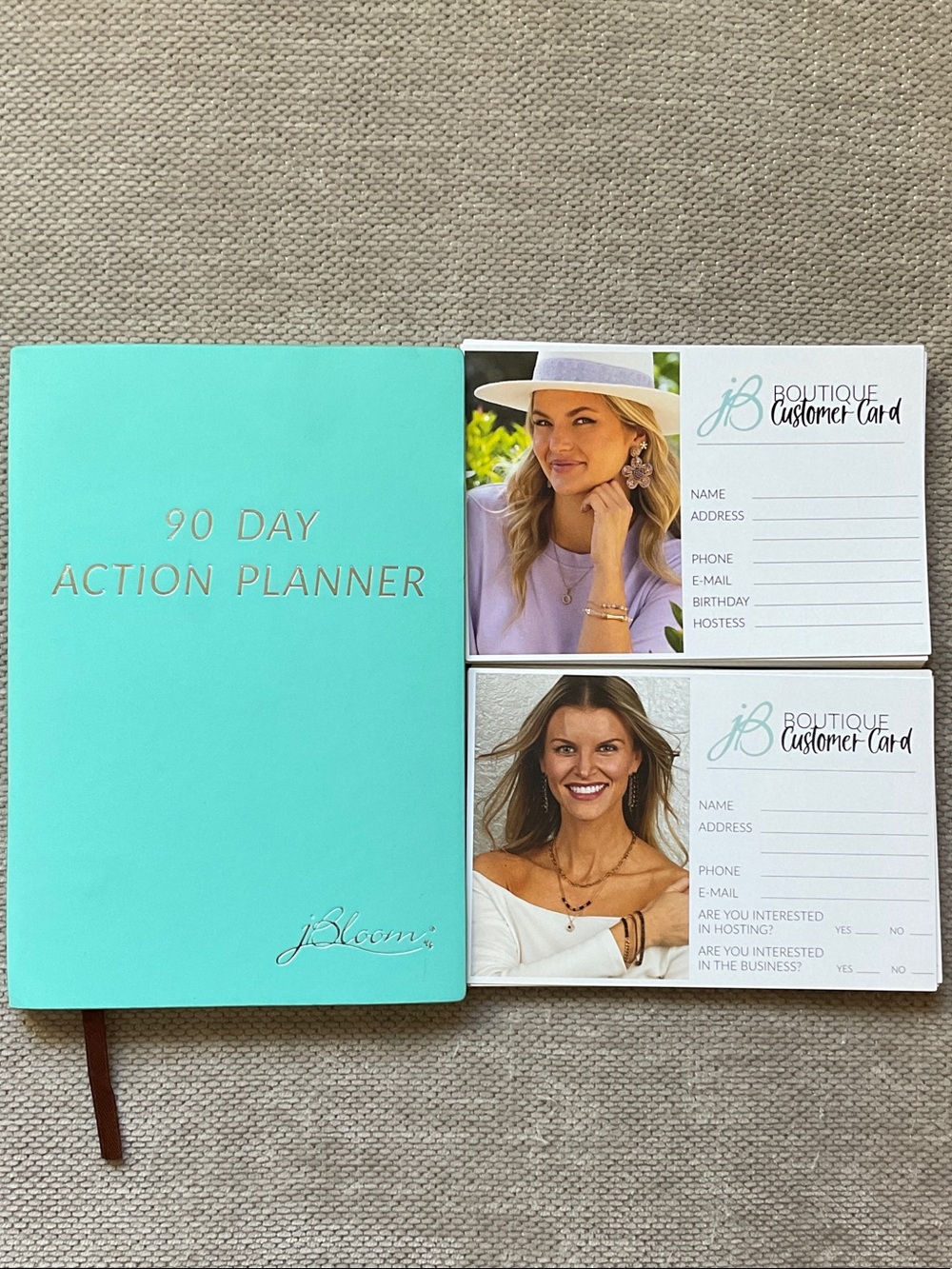 bloom 90 Day Action Planner in Aqua - Productivity Journal